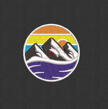 Mountain Embroidery Design