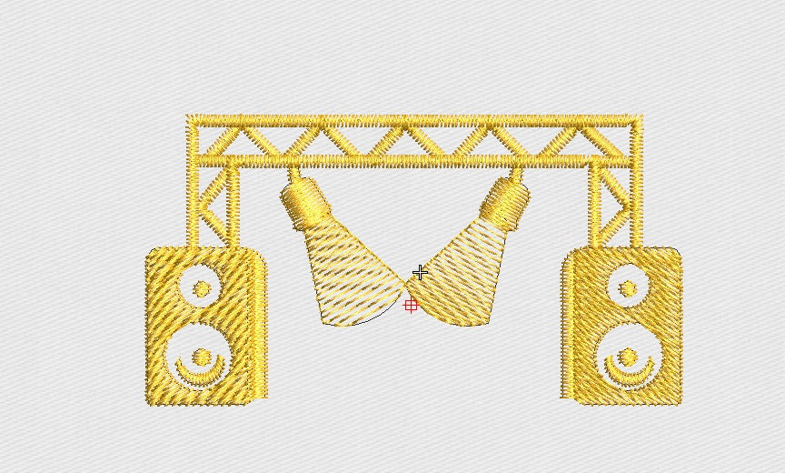 Music Embroidery Design