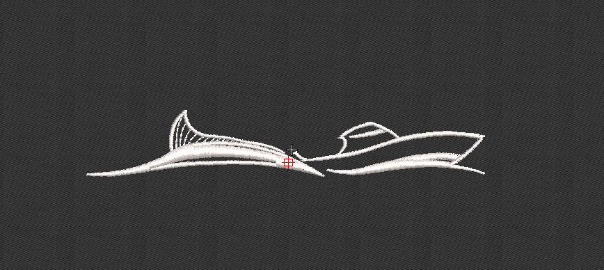 Ship Embroidery Design