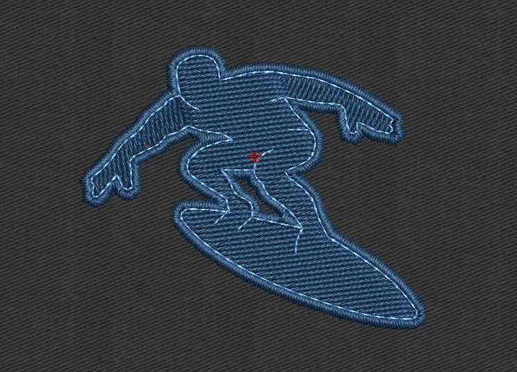 Surf Embroidery Design