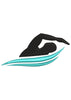 Swimmer Embroidery Design