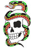 Snake Skull Embroidery Design