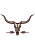 Bull Head Skull Embroidery Design