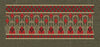 Floral Jacquard Woven Golden Lines Embroidery Design