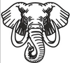 Elephant Embroidery Design