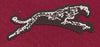 Leaping Jaguar Silhouette Embroidery Design
