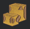 Yellow Box Embroidery Design