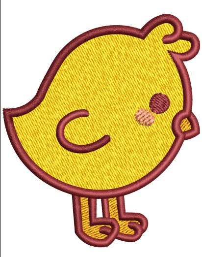 Baby Chicken Embroidery Design