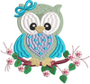 Owel Embroidery Design