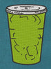 Iced Matcha Drink Embroidery Design