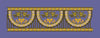 Golden Arch Floral Border Embroidery Design