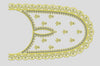 Scalloped Edge Floral Motif Patch Embroidery Design