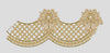 Lattice and Floral Scalloped Border Embroidery Design