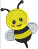 Honey Bee Embroidery Design