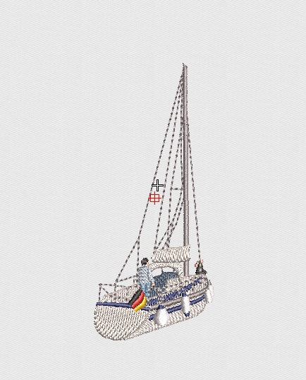 Ship Embroidery Design