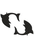Double Shark Embroidery Design