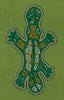 Lizard Green Embroidery Design