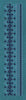 Teal Geometric Medallion Border Teal & Navy Blue Embroidery Design
