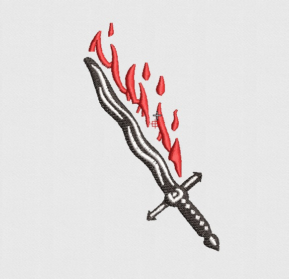 Swords Embroidery Design