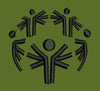 Abstract Humanoid Connection Symbol Embroidery Design