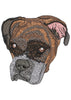 Brown Dog Embroidery Design
