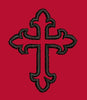 Ornate Filigree Cross Embroidery Design