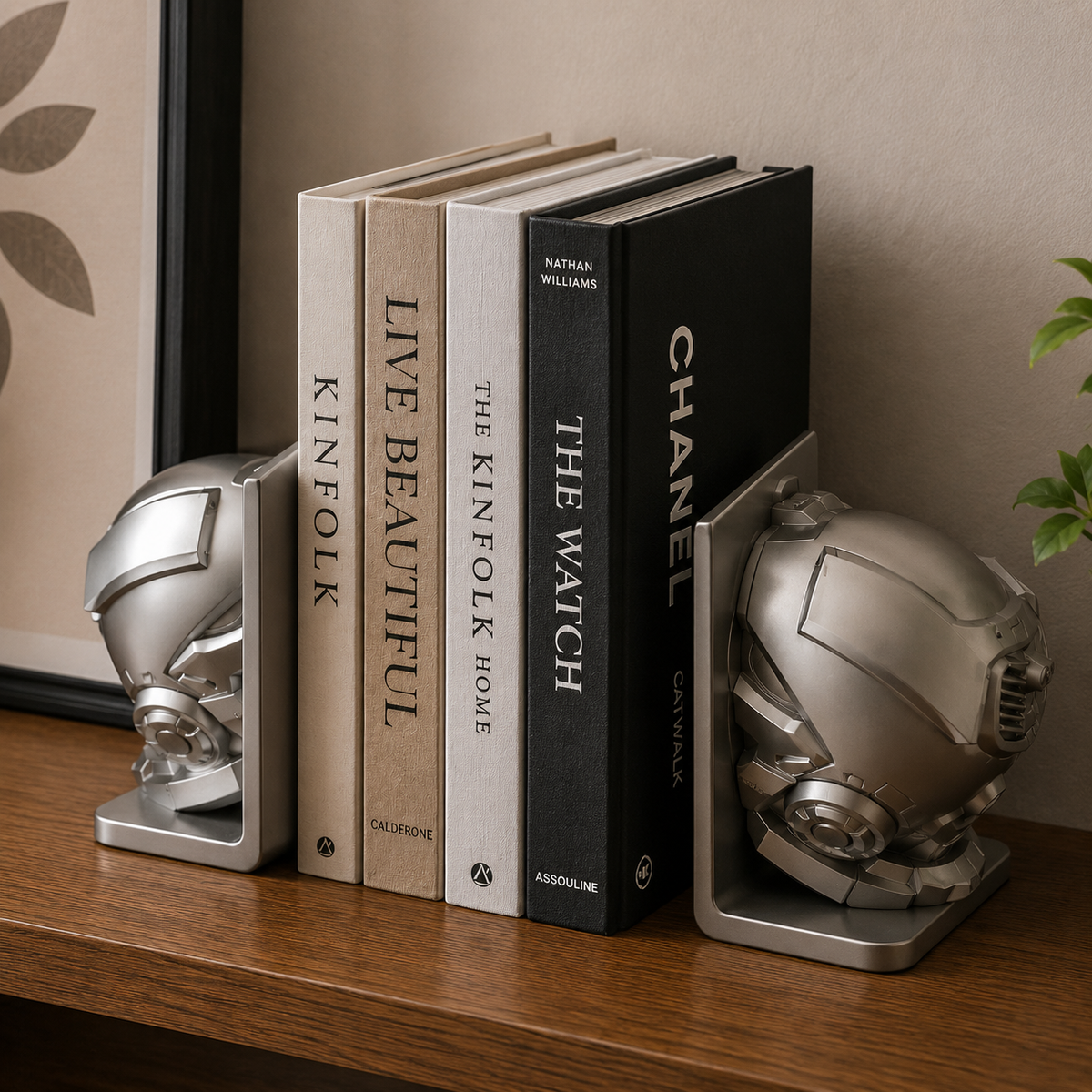 Helmet Bookends Set Print STL File