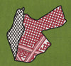 Jordan Map White And Red Embroidery Design