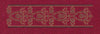 Crimson Gold Floral Border Embroidery Design