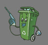Recycling Bin Embroidery Design
