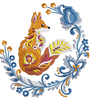 Fox Embroidery Design