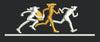 Three Figures Running Embroidery Design