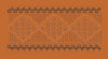Vertical Cross Blossom Column Border Embroidery Design