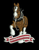 Horse Emblem With Banner Embroidery Design