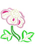 Manual Sequin Flower Embroidery Design