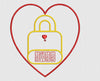 Lock Embroidery Design