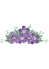 Blue Flower Embroidery Design