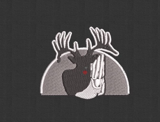 Deer Embroidery Design