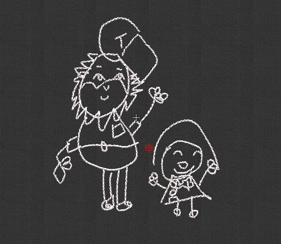 Drawing Embroidery Design