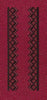 Floral Border Black Vertical Lines Embroidery Design
