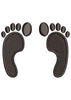Feet Sketch Embroidery Design