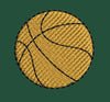 Basket Ball Embroidery Design