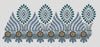 Medallion Fern Fringe Border Embroidery Design