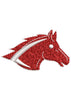 Red Horse Head Embroidery Design