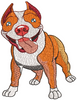 Bull Dog Embroidery Design