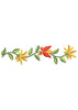 Flower Chain Satin Embroidery Design