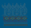 Azure Paisley Tapestry Embroidery Design