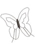 Line Butterfly Embroidery Design