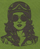 Moto Rider Olive Dark Embroidery Design