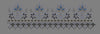 Floral Spire and Beaded Fringe Border Embroidery Design